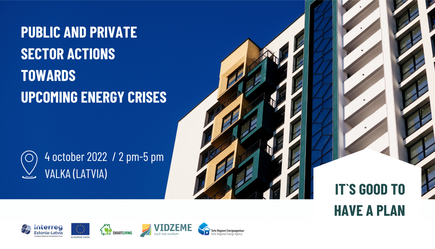 4. oktobrī Valkā notiks seminārs “Publiskā un privātā sektora rīcības tuvojoties energokrīzei”