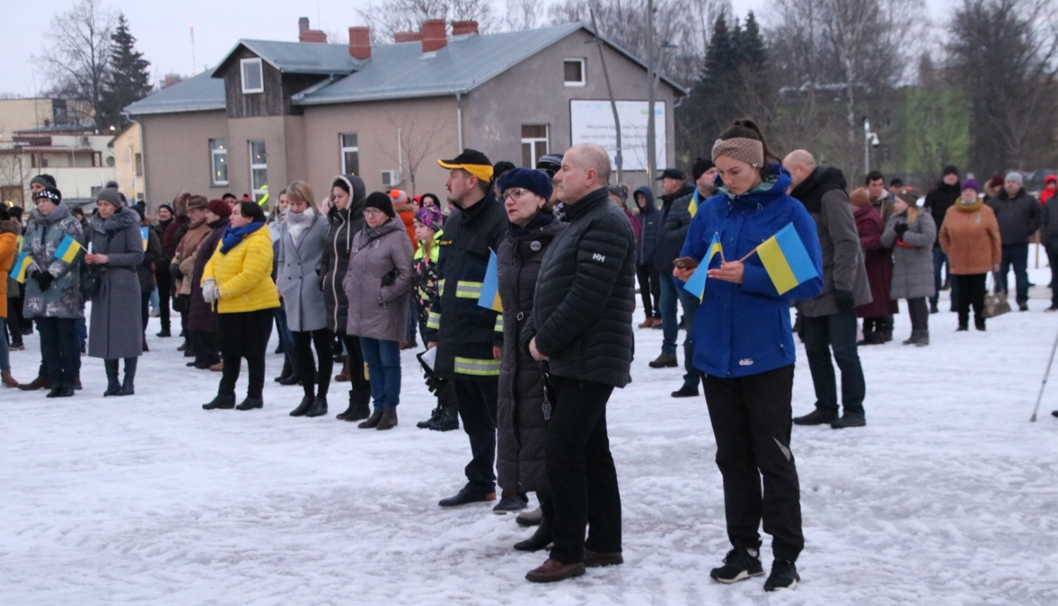 Dvīņu pilsētas Valkas/Valgas iedzīvotāji izsaka atbalstu un solidaritāti Ukrainai