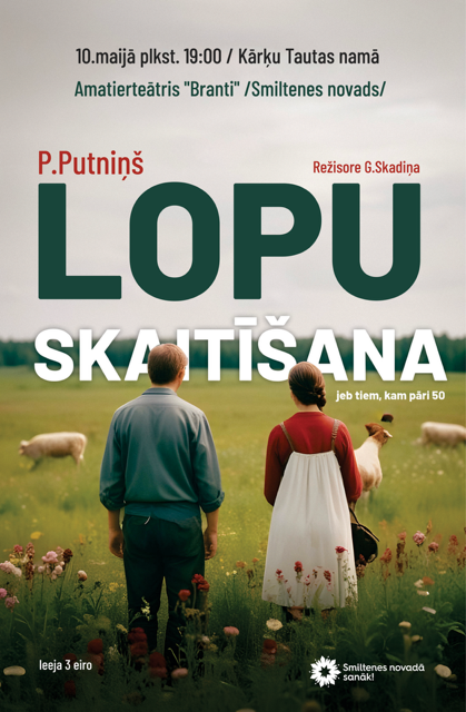 Vīrietis un sieviete laukā skatās uz lopiem