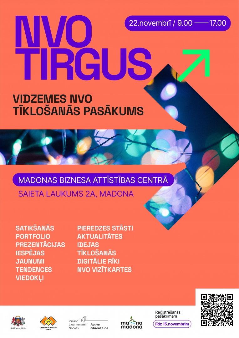 Afiša ar projektu logo