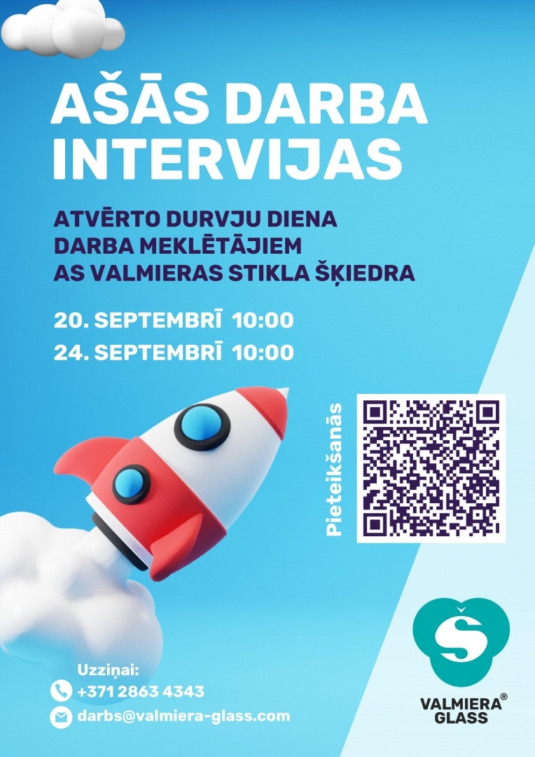 ATVĒRTĀS DURVJU DIENAS AS VALMIERAS STIKLA ŠĶIEDRA