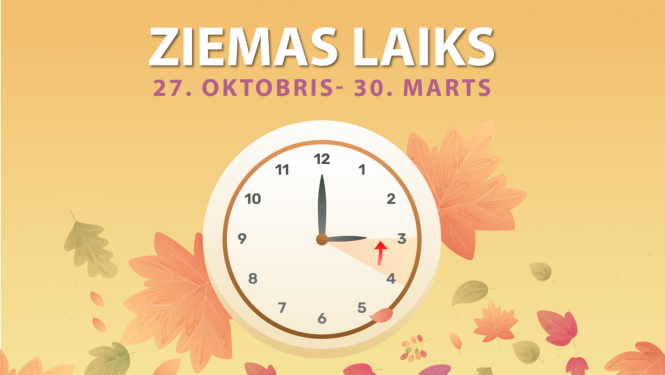 Pulkstenis uz rudenīga lapu fona
