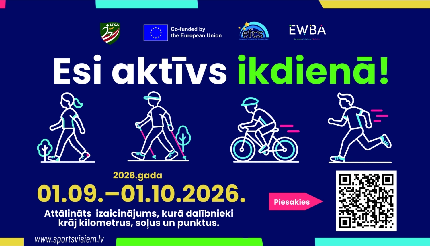 Esi aktīvs ikdienā