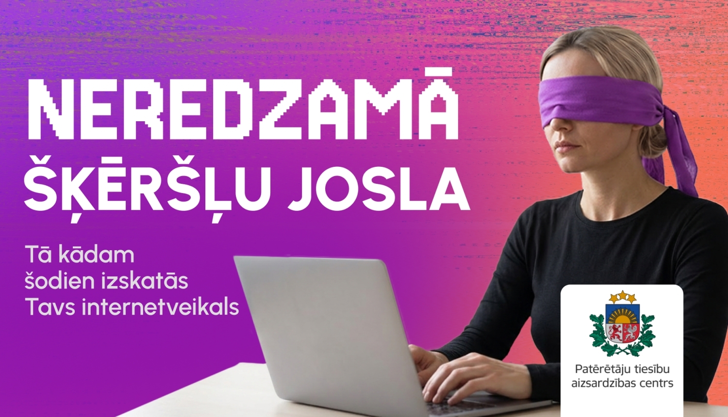 Cilvēks ar aizsietām acīm