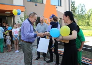 „Atvērto durvju” mirklis VJCĢ jaunajā dienesta viesnīcā (I.Leitis)