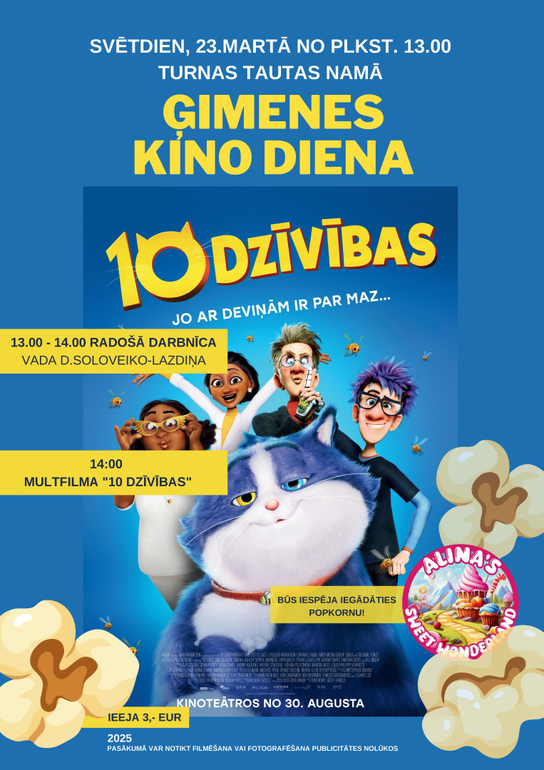 3D animācijas filmu varoņi uz zila fona
