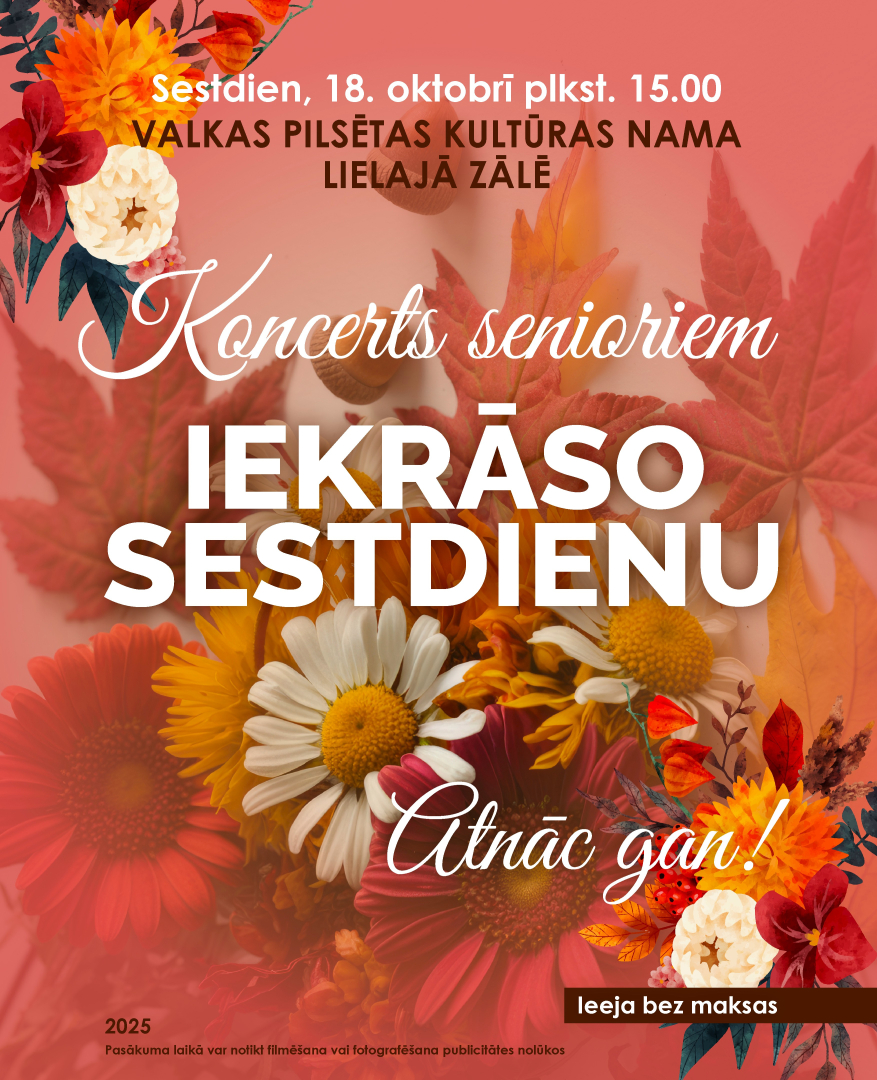 Iekrāso sestdienu