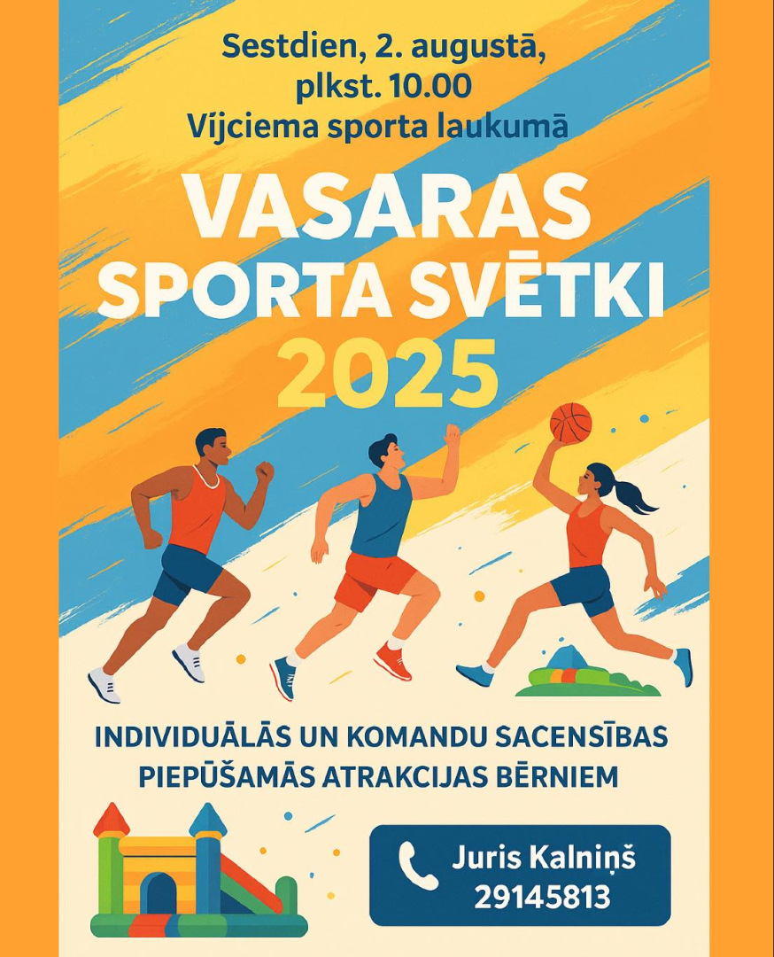 Ilustrācija ar sportiskiem cilvēkiem