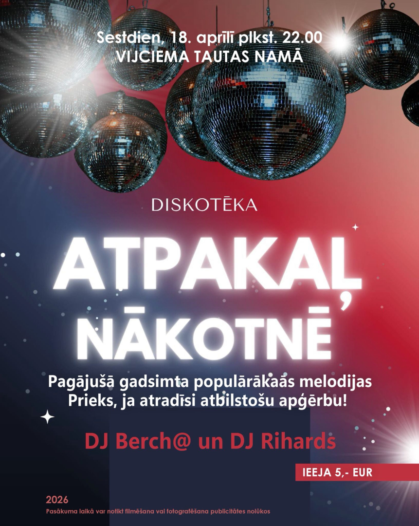 Afiša ar disko bumbām