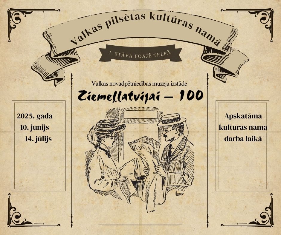 Afiša ar veclaicīgu dizainu