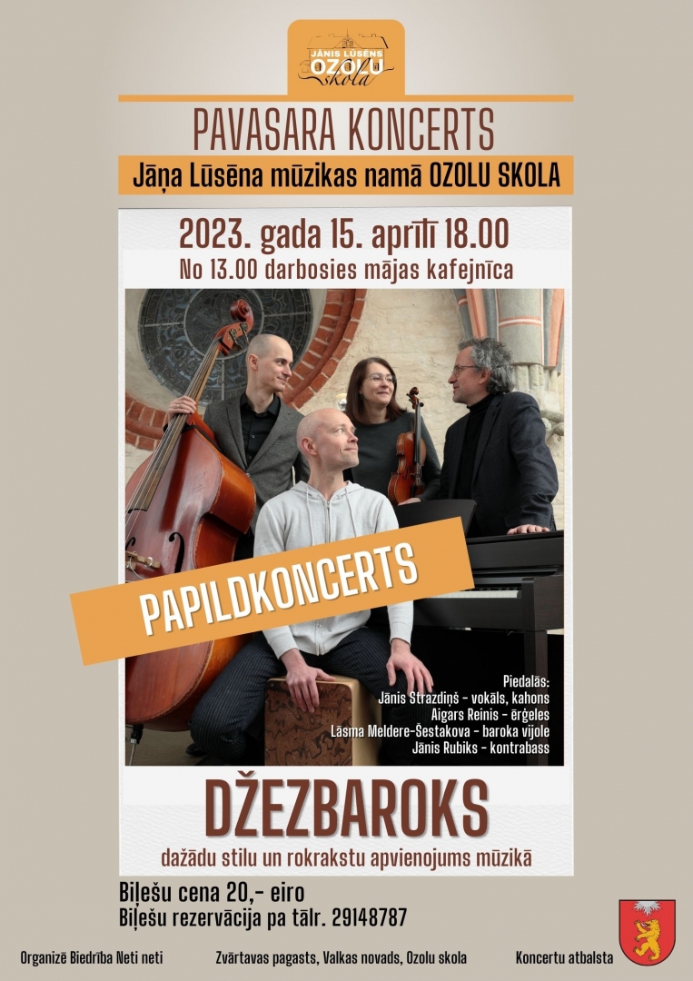 Koncertprogrammas "Džezbaroks" afiša