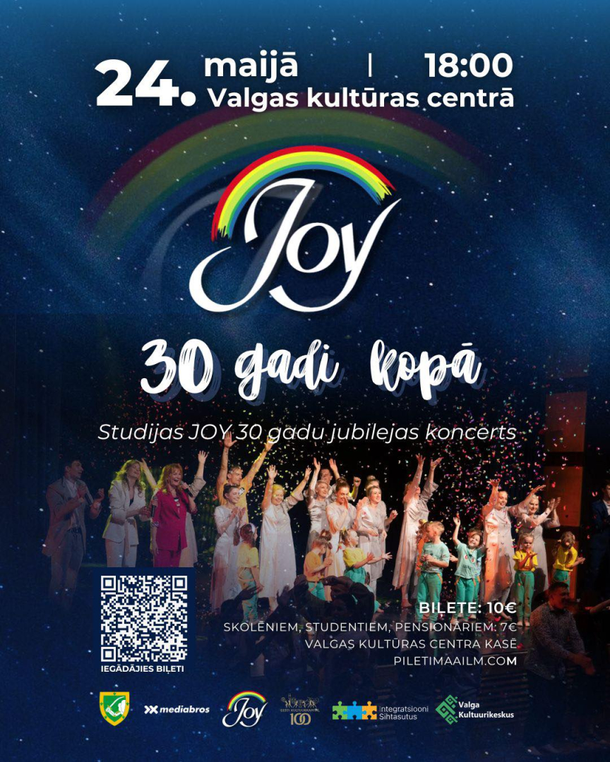Studijas JOY mākslinieki uz skatuves