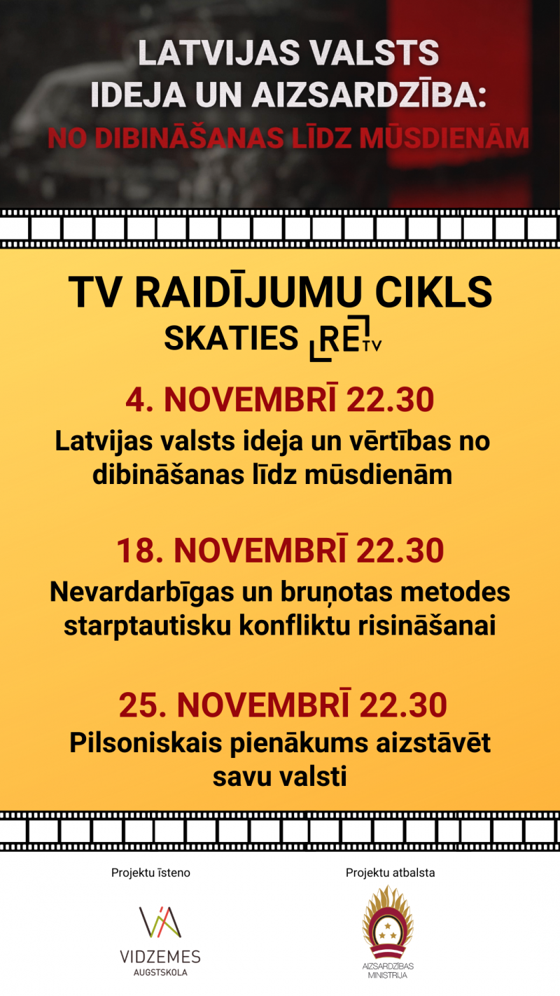 TV raidījumos diskutēs par Latvijas valsts ideju un aizsardzību vēstures un mūsdienu kontekstā