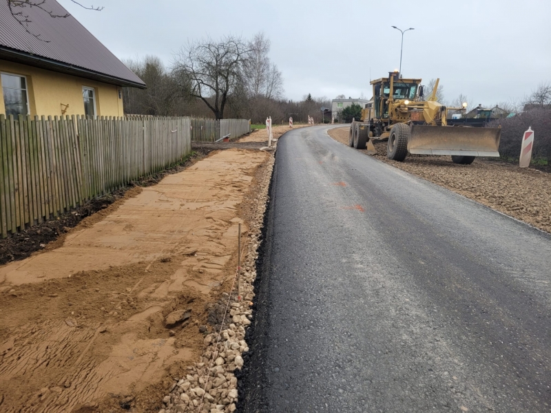 Tranzīta ielas Valkas pilsētā pa Zemgales ielu, posmā no Rīgas līdz Raiņa ielai pārbūve tiks pabeigta 2023.gadā