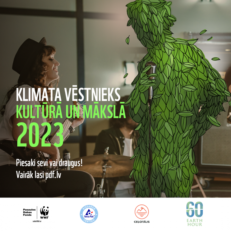 Pasaules Dabas Fonds izsludina konkursu “Klimata vēstnieks kultūrā un mākslā”
