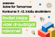 Šonedēļ noslēdzas pieteikšanās jauniešu ideju konkursam “Solve for Tomorrow”