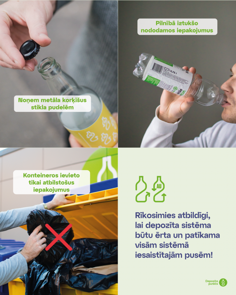 Praktiski padomi, kā izmantot depozīta sistēmu atbildīgi