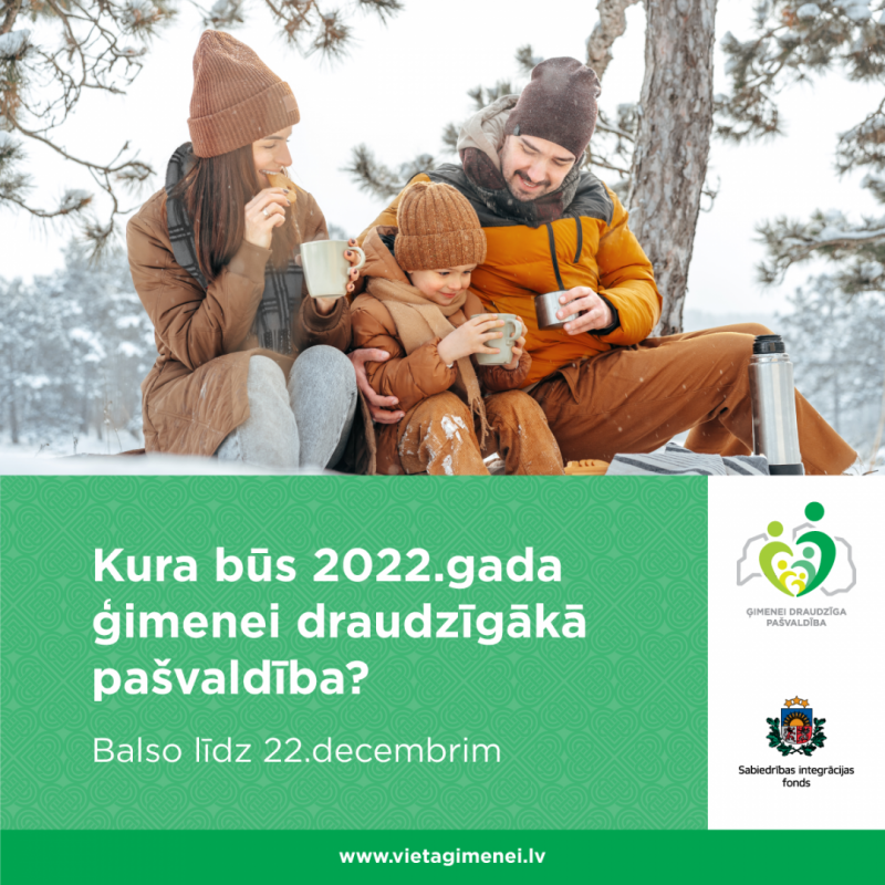 Konkurss “Ģimenei draudzīgākā pašvaldība” iedzīvotāju balsojumā