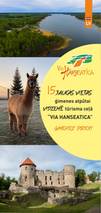 Izdoti divi jauni ceļveži tūrisma ceļa VIA HANSEATICA Vidzemē iepazīšanai