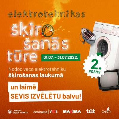 Jūlijā EKO laukumā Valkā notiks elektrotehnikas šķirošanas kampaņa