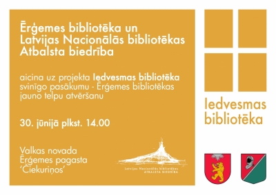 Atklās pirmo Iedvesmas bibliotēku