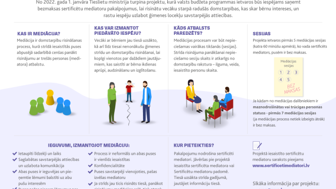 Arī 2022. gadā būs pieejama valsts apmaksāta mediācija ģimenes strīdos