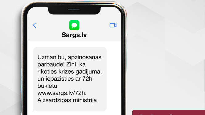 Aizsardzības ministrijas mācību laikā veiks iedzīvotāju SMS apziņošanu