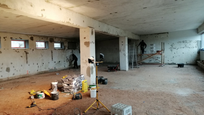 Turpinās būvniecības darbi projektā “Petanka sporta centra labiekārtošana Ērģemes pagastā”