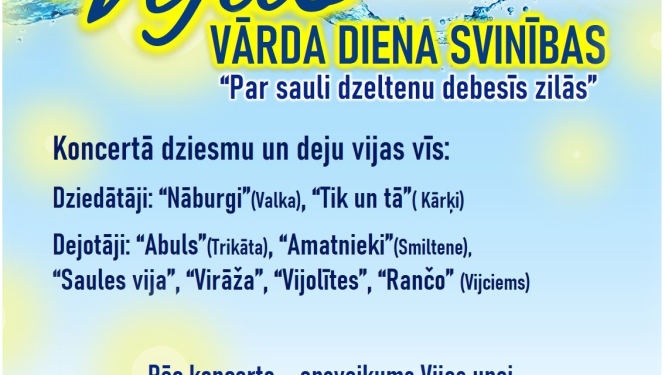 Sestdien Vijciemā atzīmēs Vijas dienu