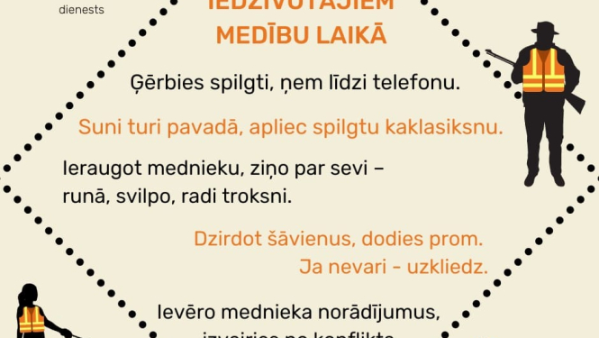 Ieteikumi iedzīvotājiem medību laikā