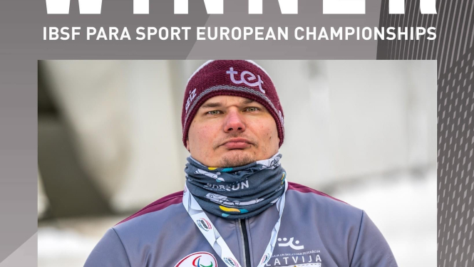 Valcēnietis Arturs Klots kļūst par Eiropas čempionu parabobslejā