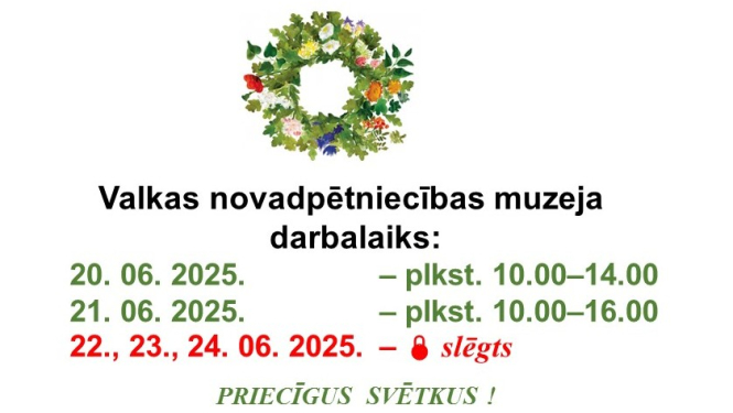 Darba laiks ar Jāņu vainagu