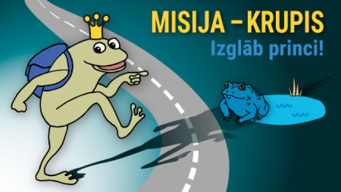 Aicinām skolēnus iesaistīties radošo darbu konkursā "Misija – KRUPIS. Izglāb princi!"