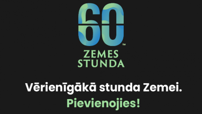 25. martā visā pasaulē atzīmēs Zemes stundu