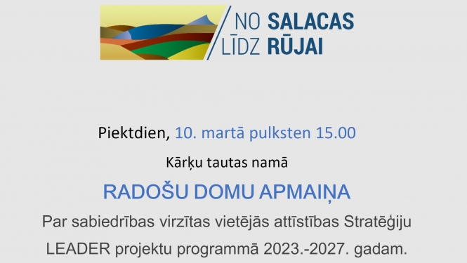 Aicina piedalīties radošu domu apmaiņā Kārķos