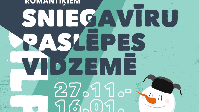 Līdz 16. janvārim turpinās ceļošanas spēle "Sniegavīru paslēpes Vidzemē"