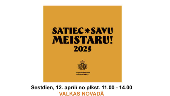 Satiec savu meistaru aktivitātes