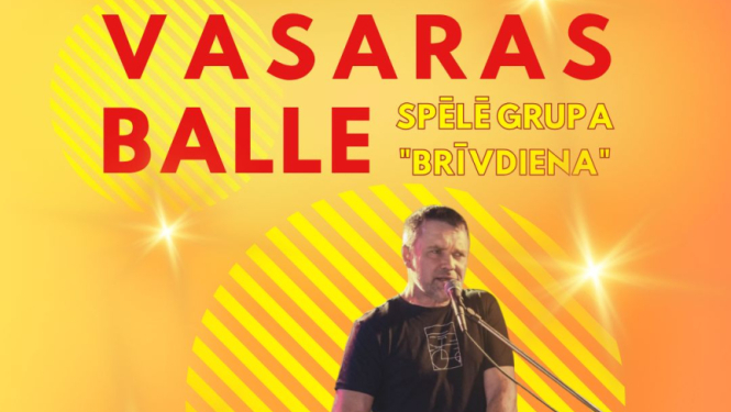 Dīdžejs uz dzeltena fona