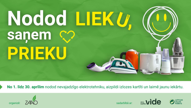 Sadzīves lietas uz zaļa fona