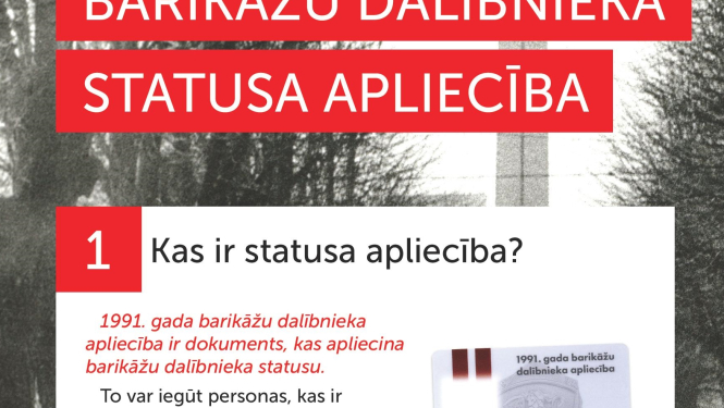 26. septembrī Valkā būs iespēja saņemt barikāžu dalībnieku statusa apliecības