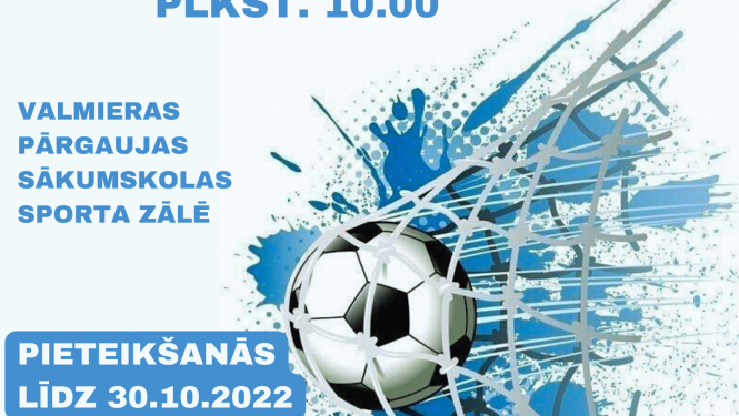 Interesentus aicina pieteikties Valmieras telpu futbola čempionātam
