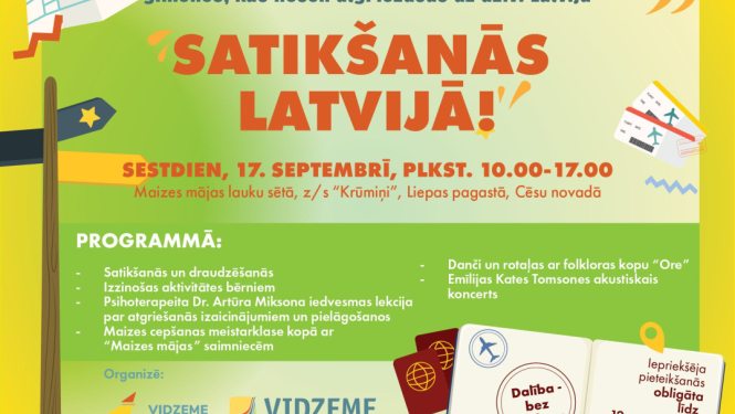 Satikšanās Latvijā: aicina remigrantus Vidzemē uz neformālu tīklošanās pasākumu