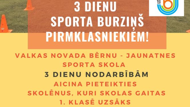 3 dienu iepazīšanās nodarbības pirmklasniekiem