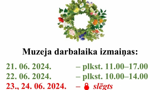 Darba laiks ar Jāņu vainagu