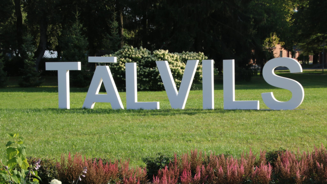 Vārds "Tālvils" zālienā