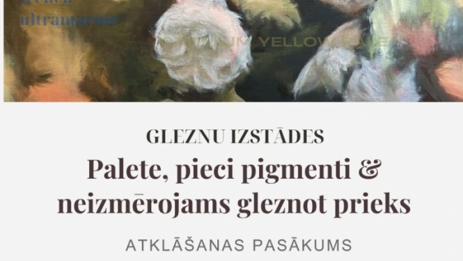 Krāsu palete ar dažādiem toņiem