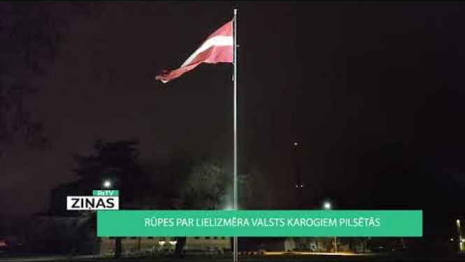Rūpes par lielizmēra karogiem valsts pilsētās