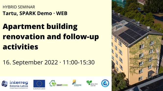 SMART LIVING aicina uz semināru par dzīvi pēc daudzdzīvokļu nama renovācijas; Ar ko jārēķinās nama iedzīvotājiem un ēku apsaimniekotājiem?