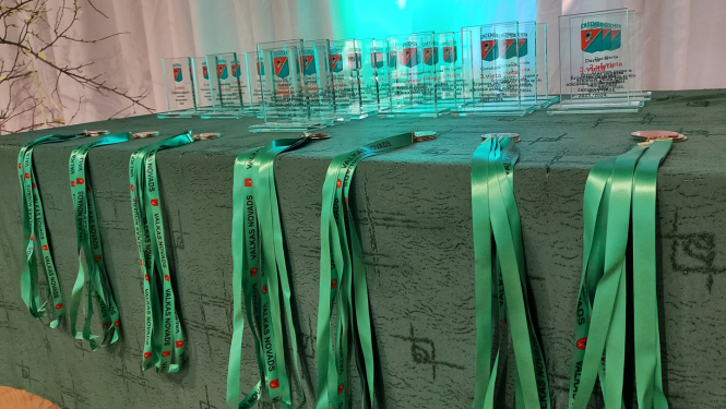 ērģemes čempionāta medaļas