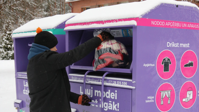 Tekstilmateriāla nodošana kļūst pieejamāka